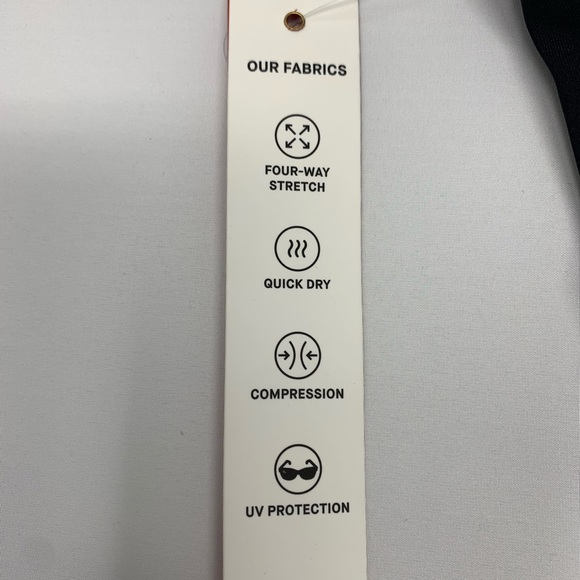 Good American Mixed Mesh Black Athletic Crop Top - Picture 7 of 8